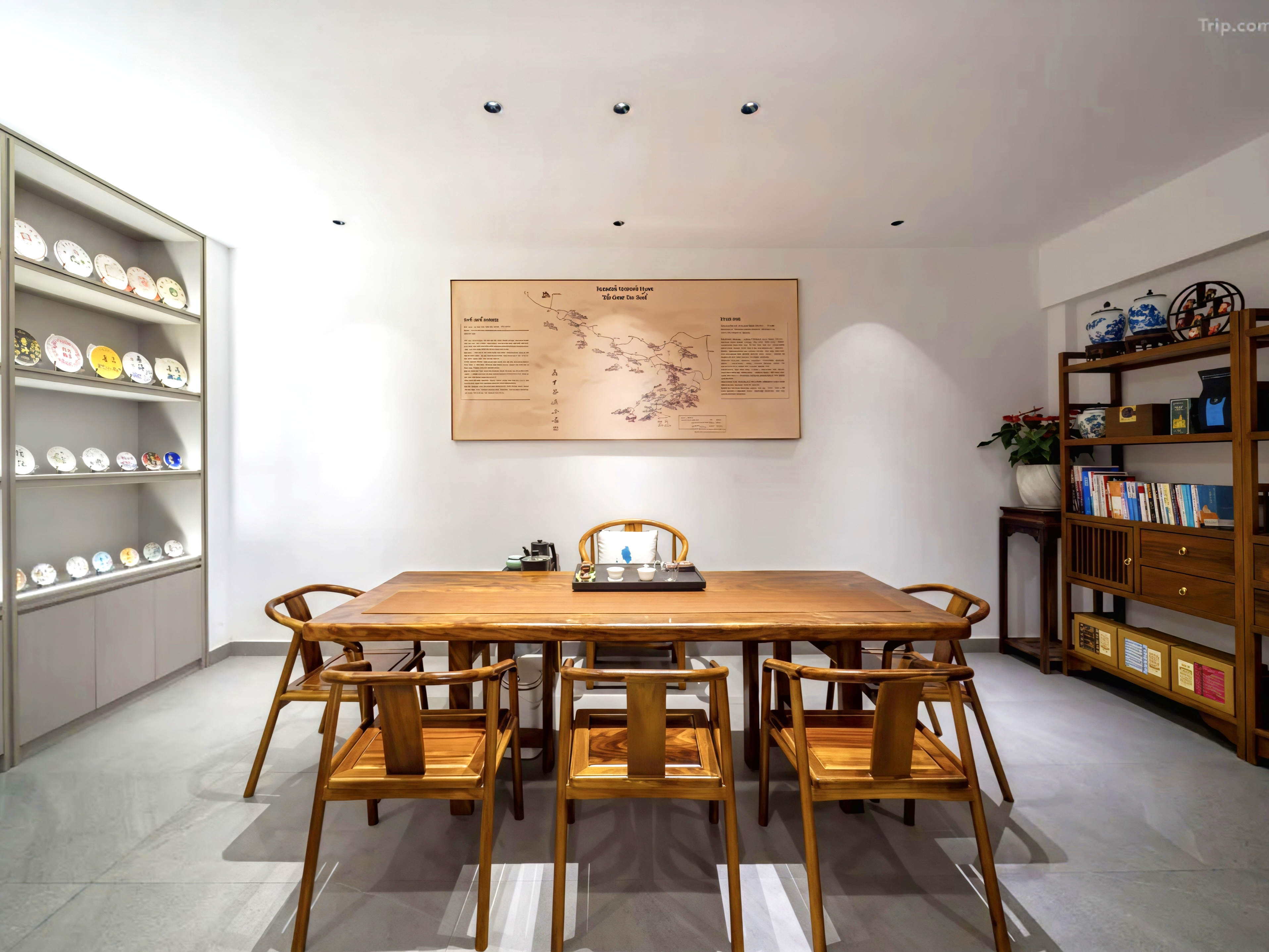 Чайная комната в стиле традиционного Китая